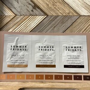 Summer Fridays Sheer Skin Tint Set in Light, Tan, and Deep